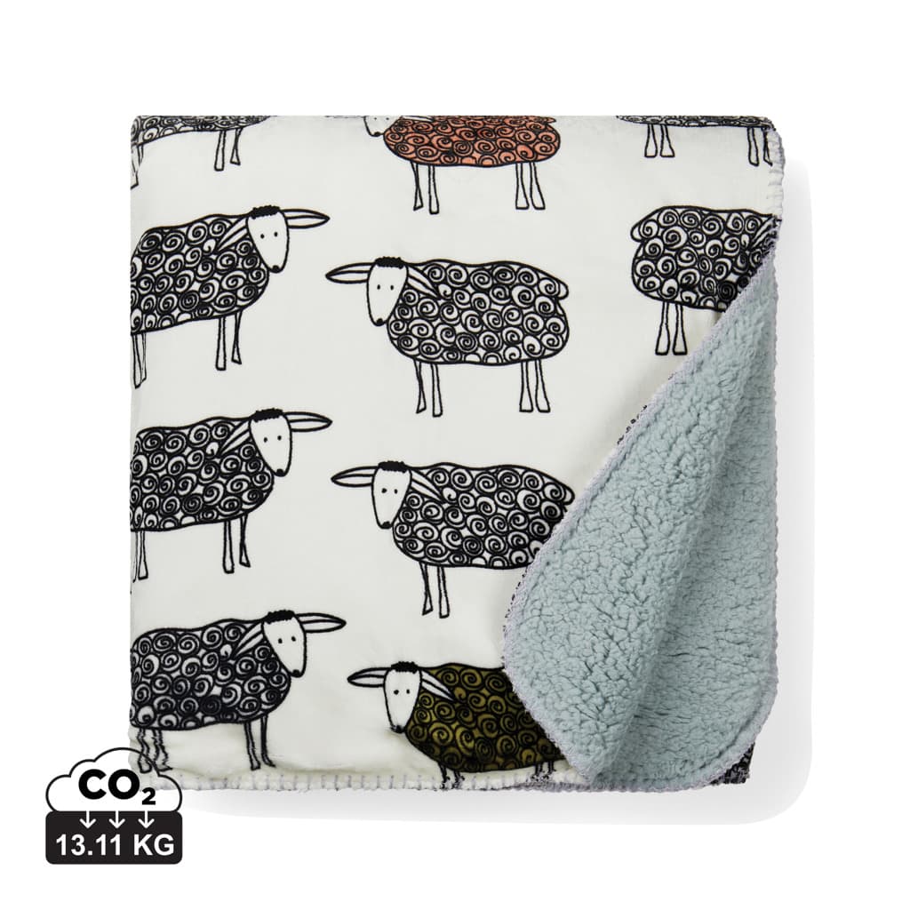 VINGA Sheep GRS recycled PET pile blanket — Home & Living promotional product