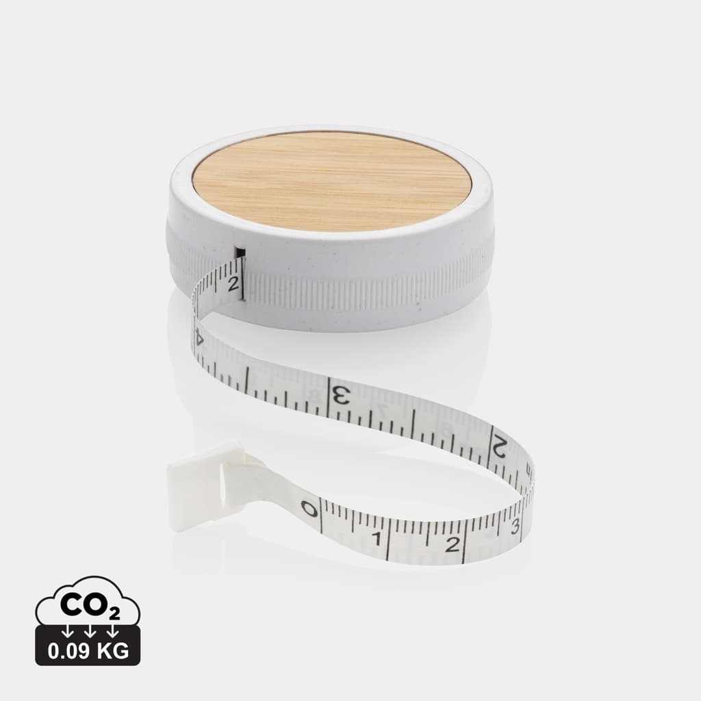 RCS recycled plastic & bamboo tailor tape — Tools & Torches promotional product