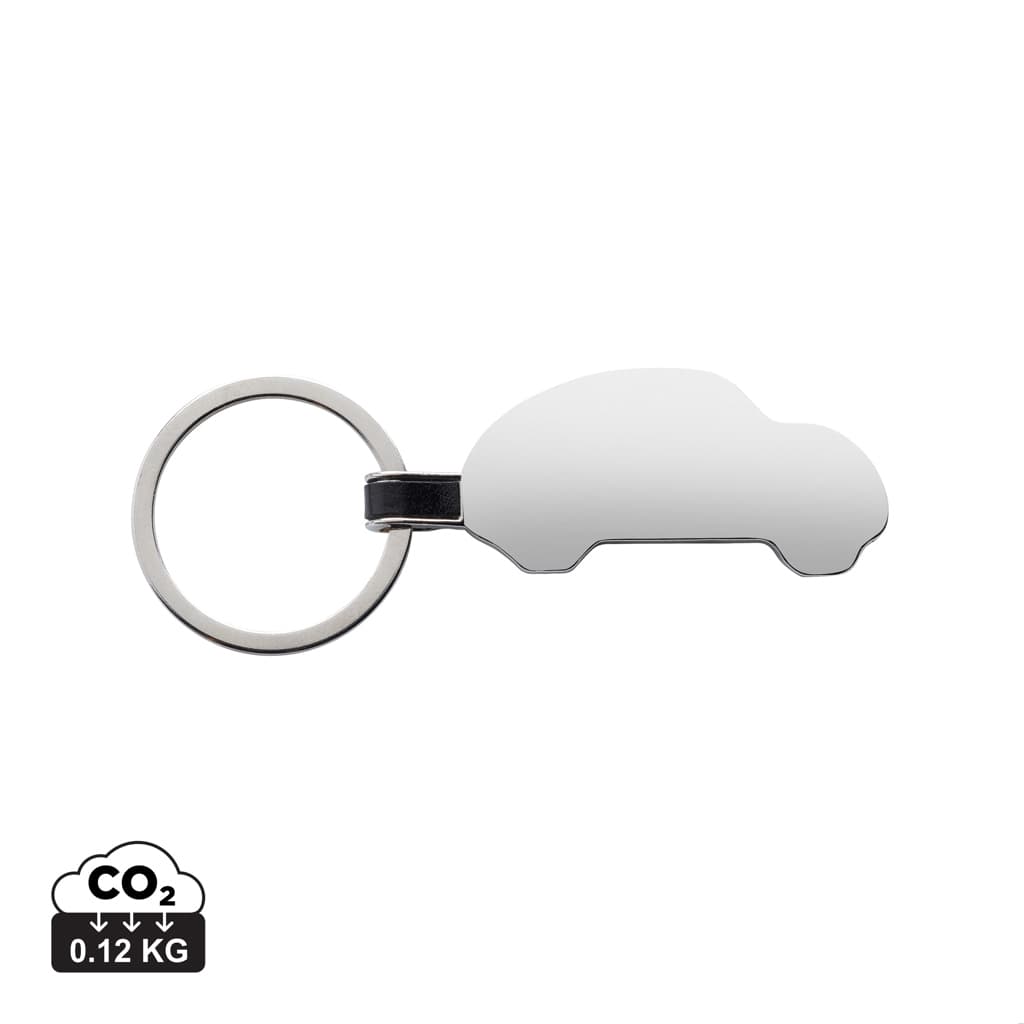 RCS recycled zinc alloy car keyring — Lanyards & Keychains promotional product