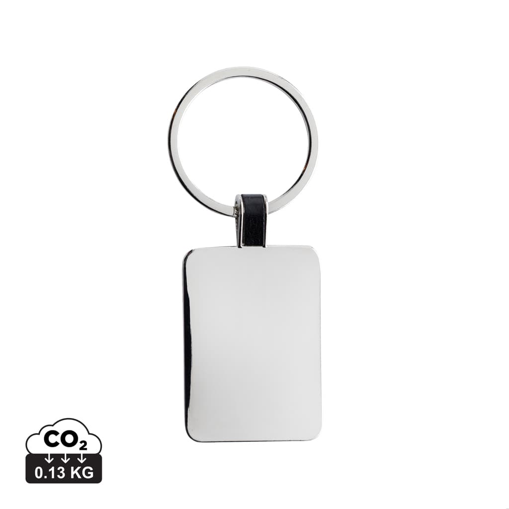 RCS recycled zinc alloy rectangle keyring — Lanyards & Keychains promotional product