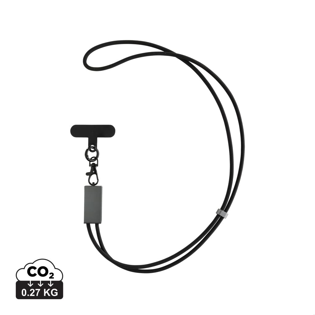 Terra RCS recycled PET phone cord with 60W dual charge cable — Phone & Tablet accessories promotional product
