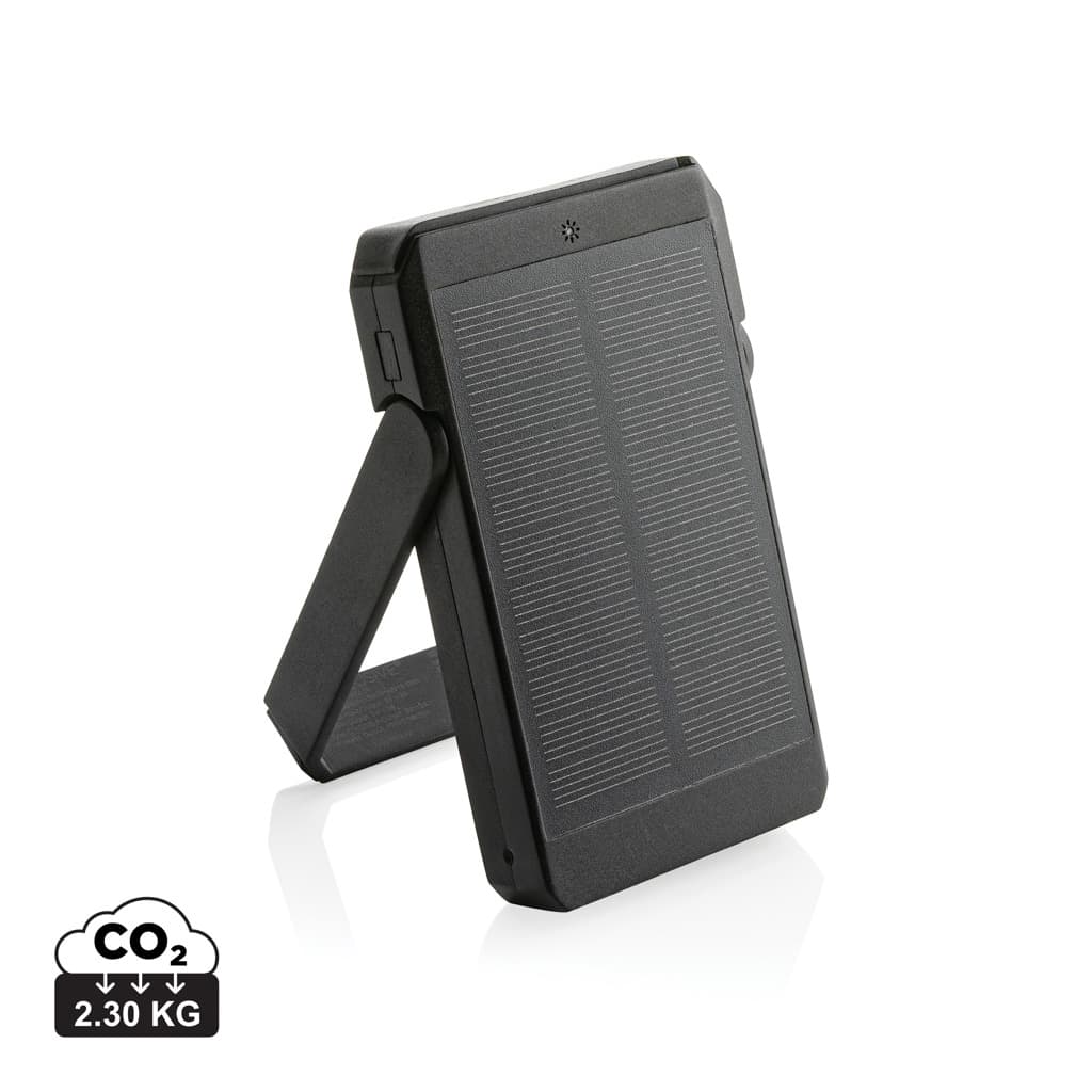 Skywave RCS rplastic solar powerbank 5000 mAh 10W wireless — Phone & Tablet accessories promotional product