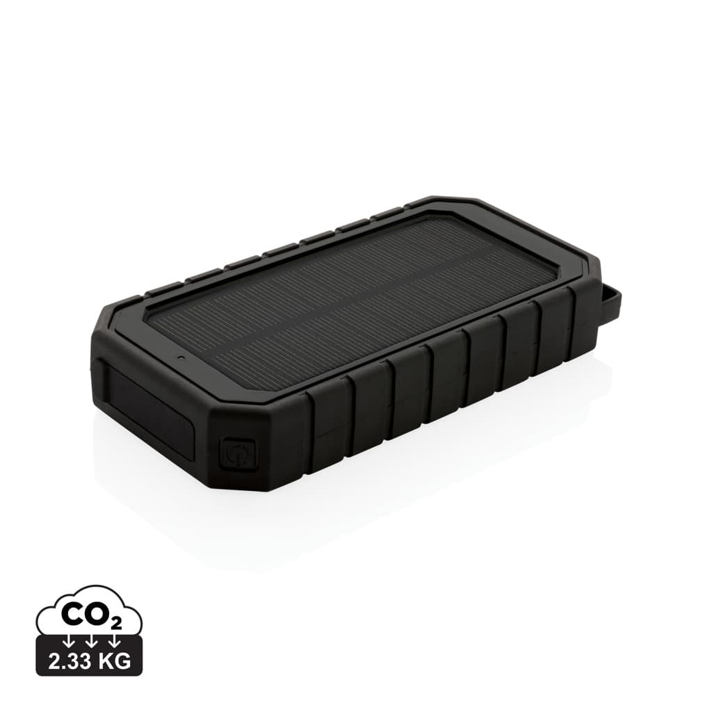 RCS recycled plastic Solar powerbank with 10W Wireless — Phone & Tablet accessories promotional product