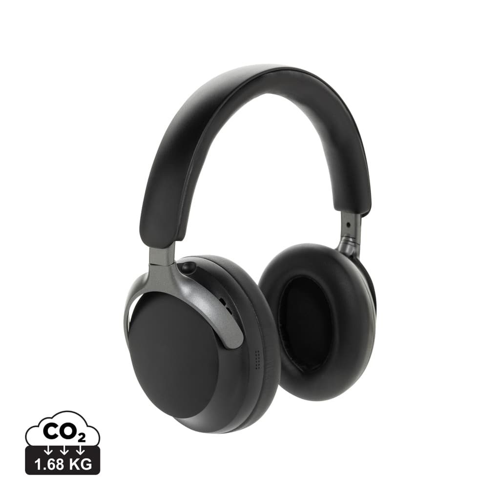 Soundpro RCS recycled plastic ANC headphone — Audio promotional product