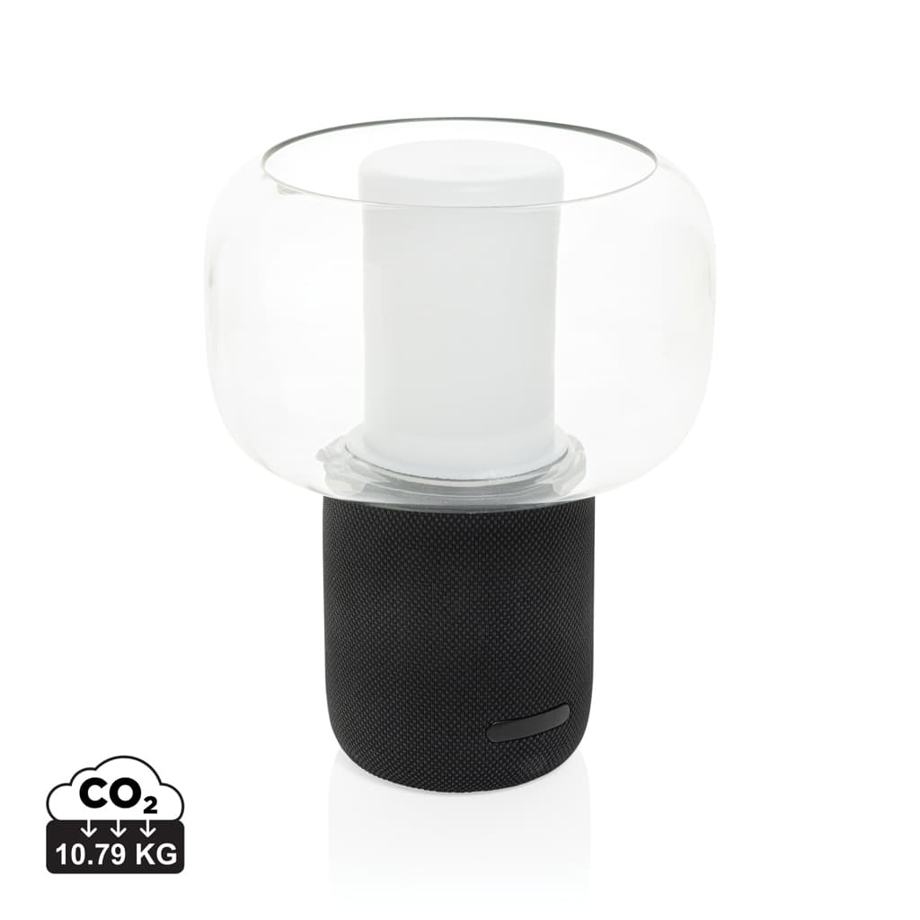Lux RCS recycled plastic 10W speaker lamp — Audio promotional product