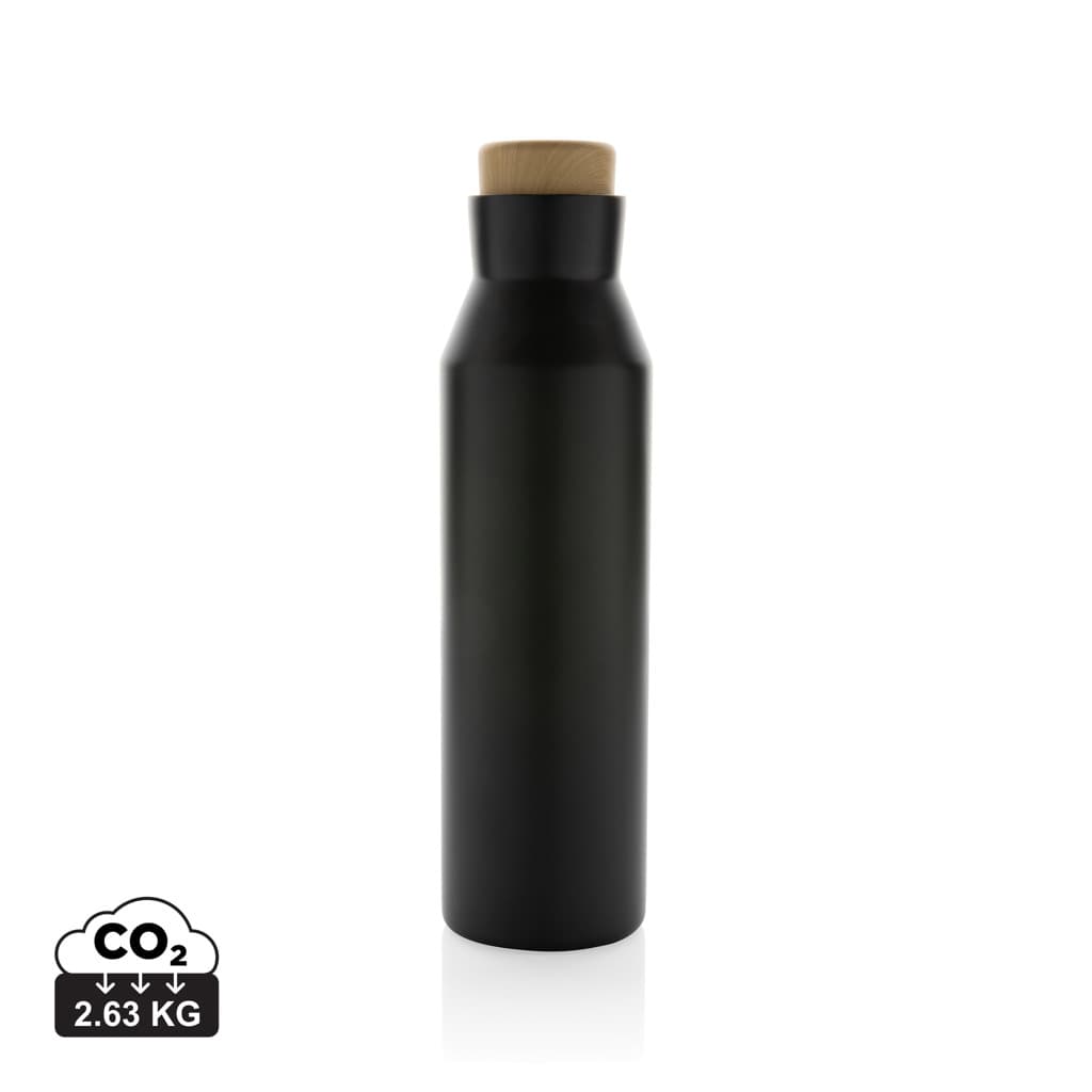 Gaia RCS certified recycled stainless steel vacuum bottle — Drinkware promotional product