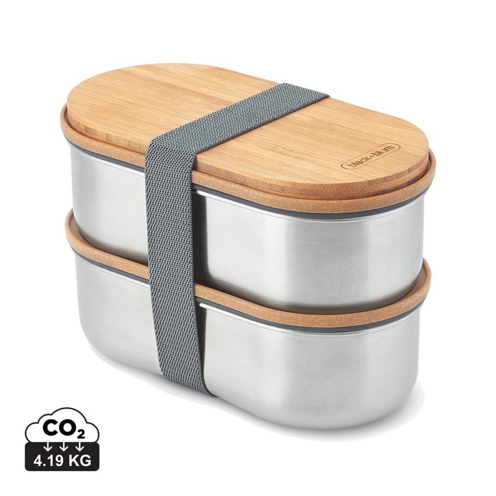 Black+Blum Stainless Steel Double Bento Box — Home & Living promotional product