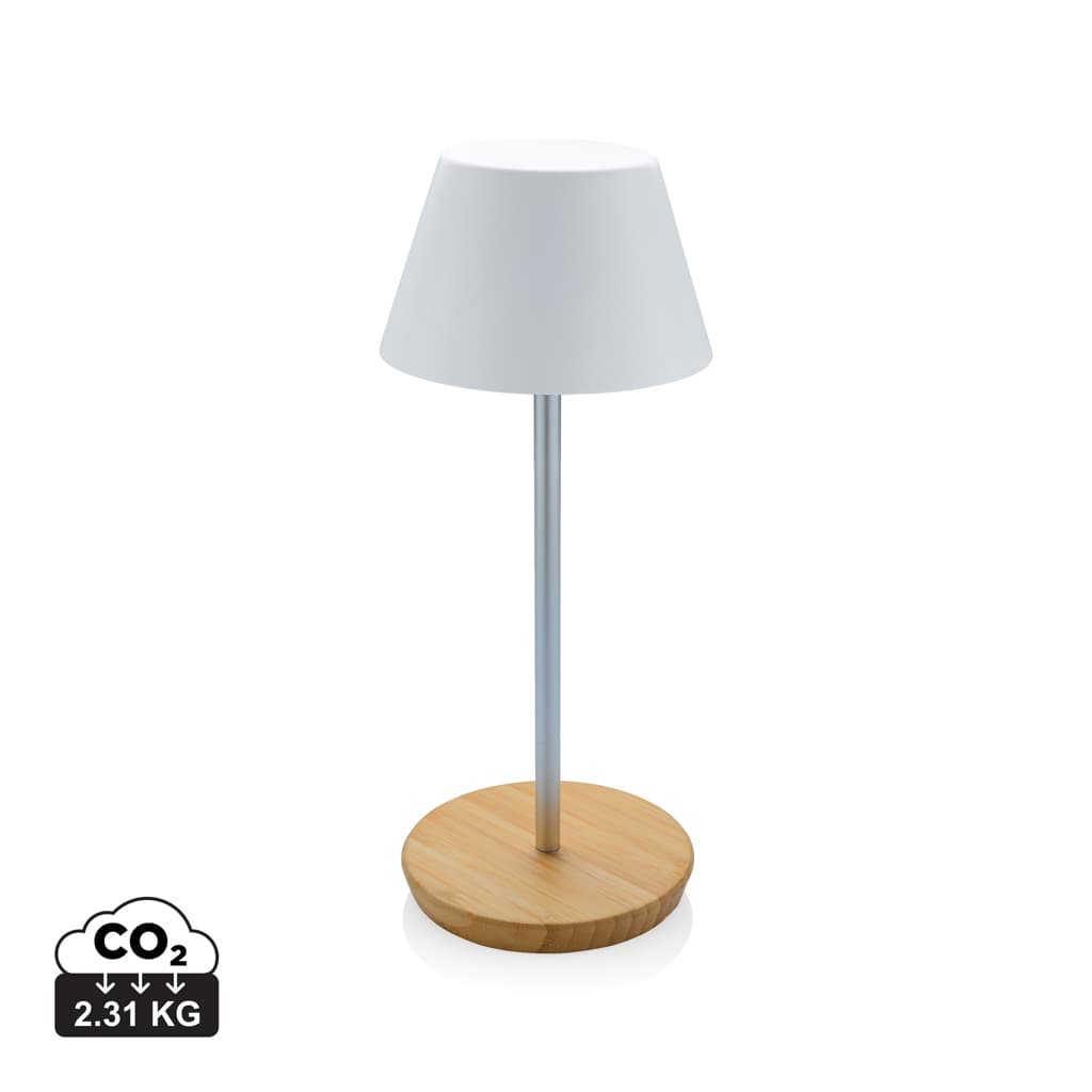 Pure Glow RCS usb-rechargeable recycled plastic table lamp — Tools & Torches promotional product