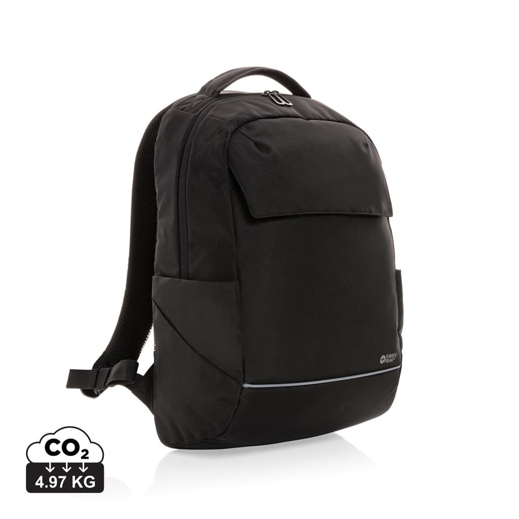 Swiss Peak Brooke AWARE™ RPET daily 15.6" laptop backpack — Bags & Travel promotional product