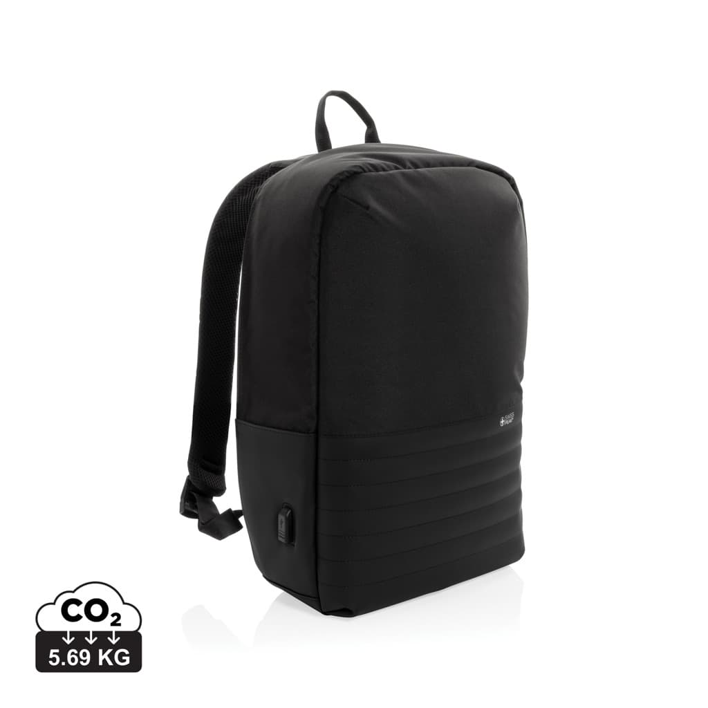 Swiss Peak AWARE™ RFID anti-theft 15.6'' laptop backpack — Bags & Travel promotional product