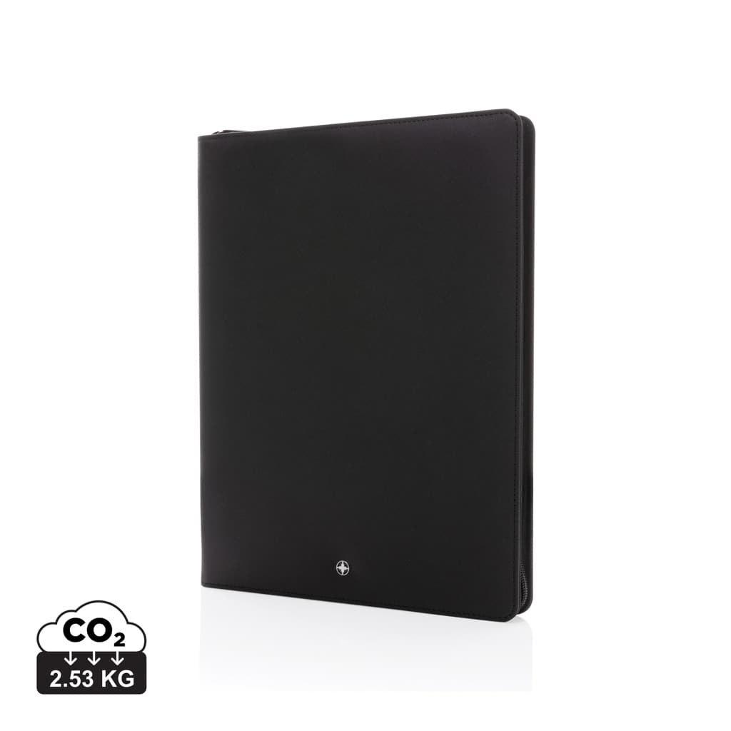 Swiss Peak Heritage RCS rPU A4 portfolio with zipper — Portfolios & Notebooks promotional product