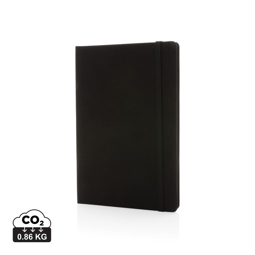 GRS certified RPET A5 notebook — Portfolios & Notebooks promotional product
