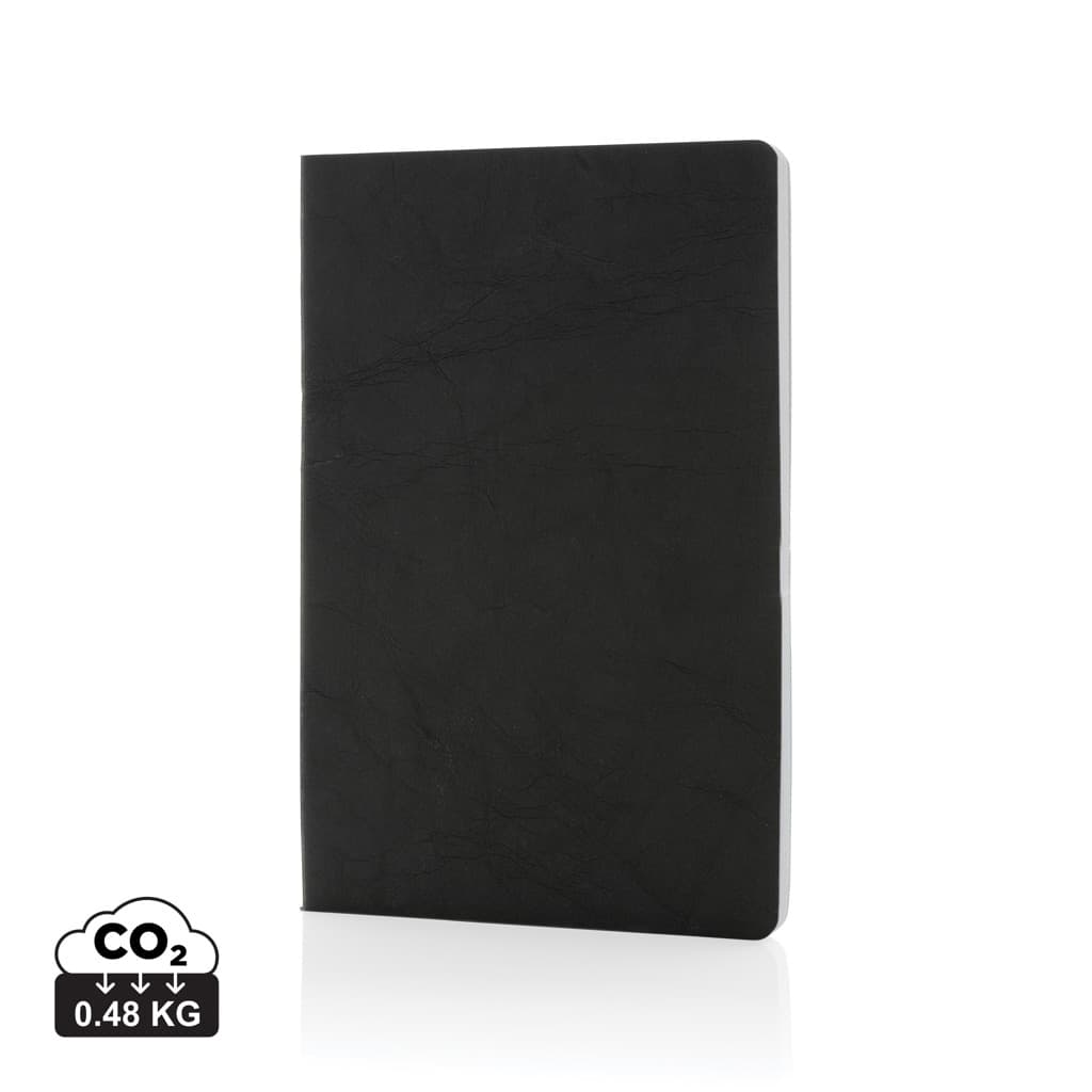 Salton A5 GRS certified recycled paper notebook — Portfolios & Notebooks promotional product