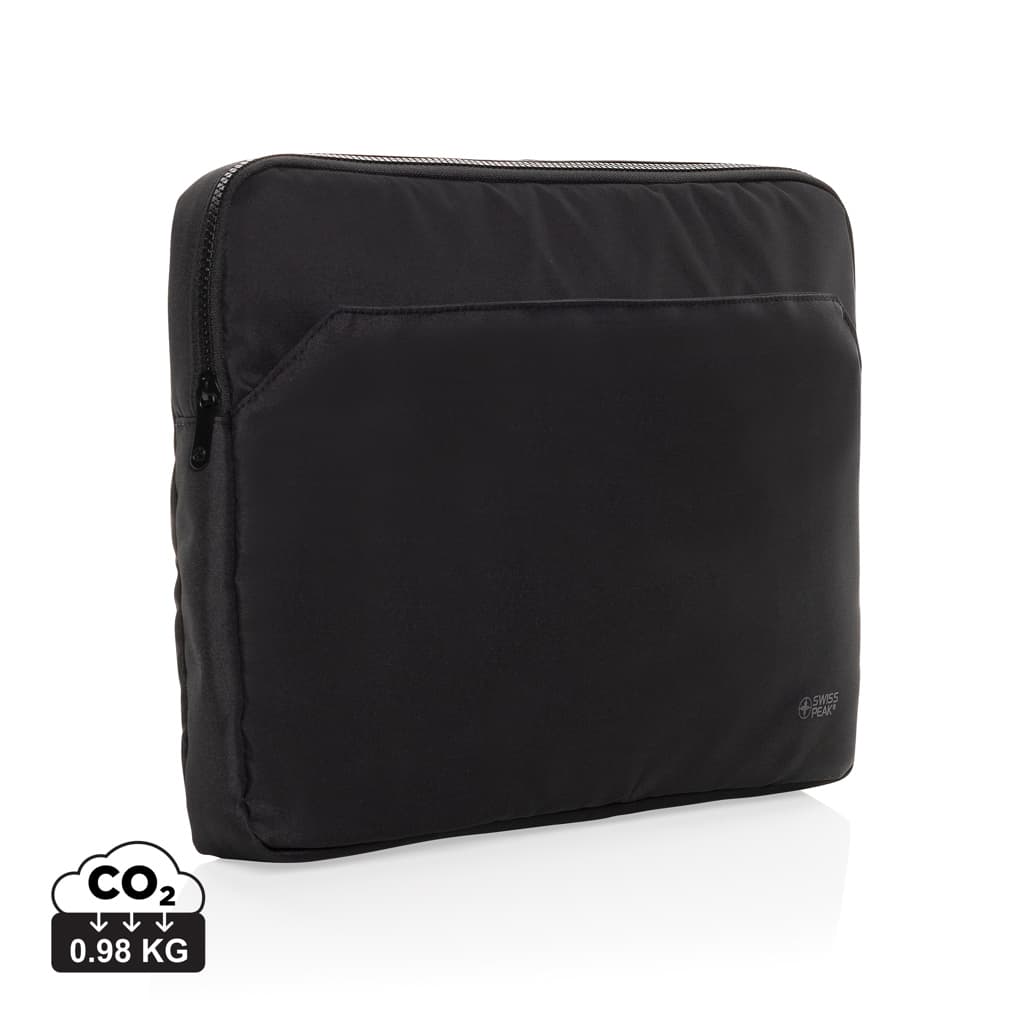 Swiss Peak Aware™ RPET Essential 15.6 inch laptop sleeve — Bags & Travel promotional product