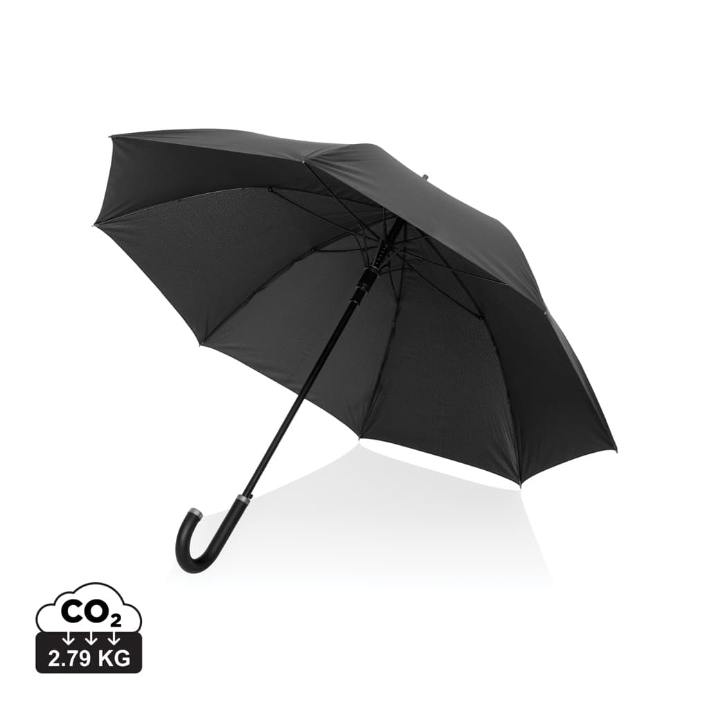 Swiss Peak Vero Aware™ RPET 25” umbrella w luxe handle — Umbrellas promotional product