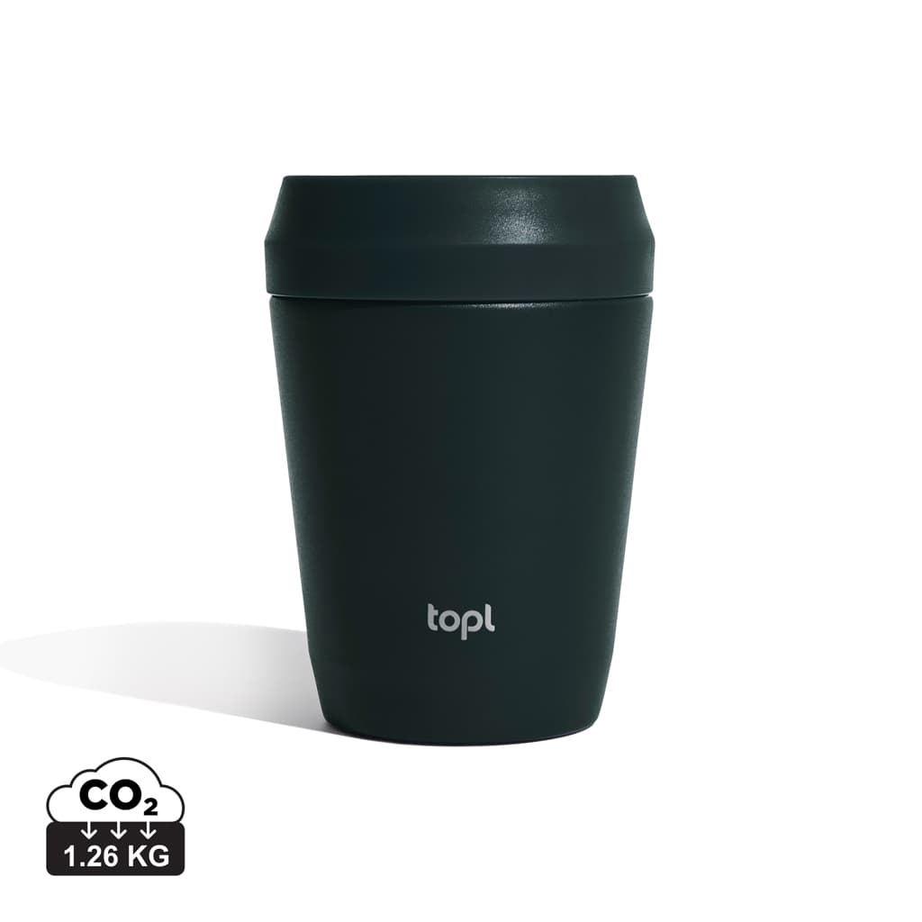 Topl Recycled Steel To Go Tumbler Patented 360 Lid 235ml — Drinkware promotional product
