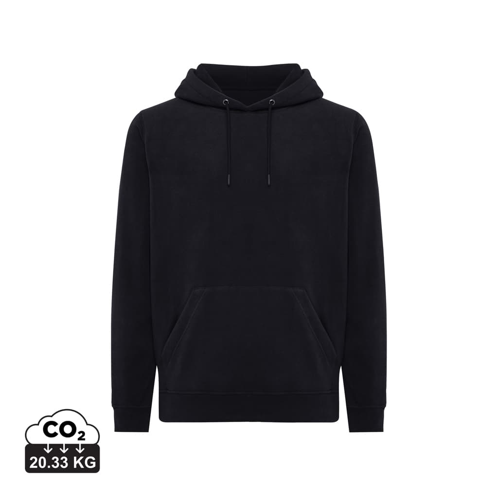 IQONIQ Trivor recycled polyester microfleece hoodie — Textile promotional product